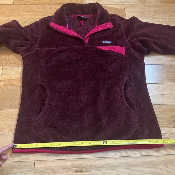 Patagonia Women's Size M Re-Tool Snap-T Pullover Oxblood Red Deep Mahagony X-Dye - Picture 9 of 10
